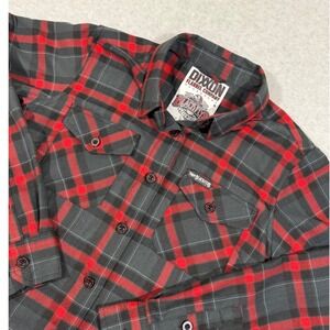 DIXXON FLANNEL COMPANY Women's Blackflys Red Plaid‎ Shirt Size M Collaboration